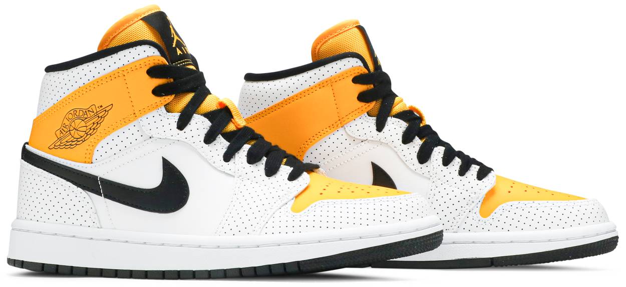 Tenis Air Jordan 1 Mid Laser Orange