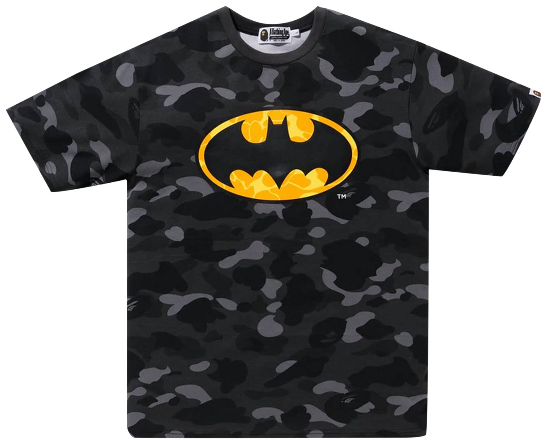 Bape X Dc Batman Color Camo Tee Black