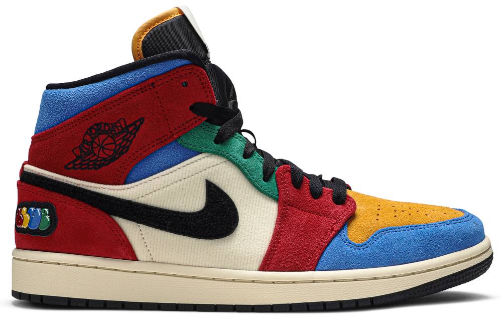 Tenis Air Jordan 1 Mid Se Fearless Blue The Great