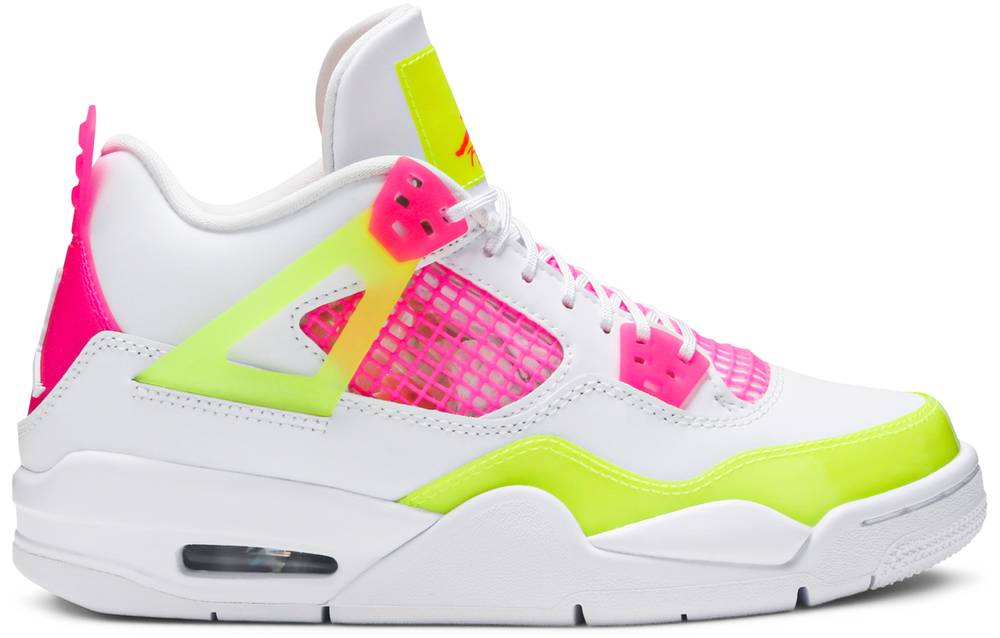 Tenis Jordan 4 White Lemon Pink