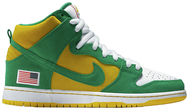 Tenis Nike Sb Dunk High Oakland Athletics