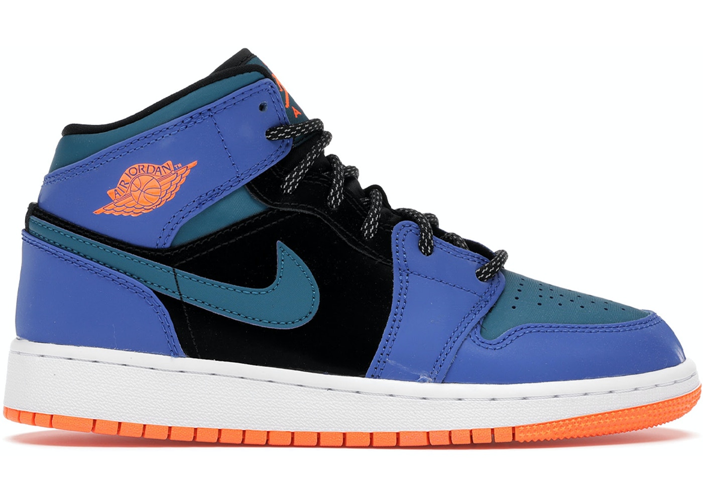 Tenis Air Jordan 1 Mid Racer Blue Green Abyss