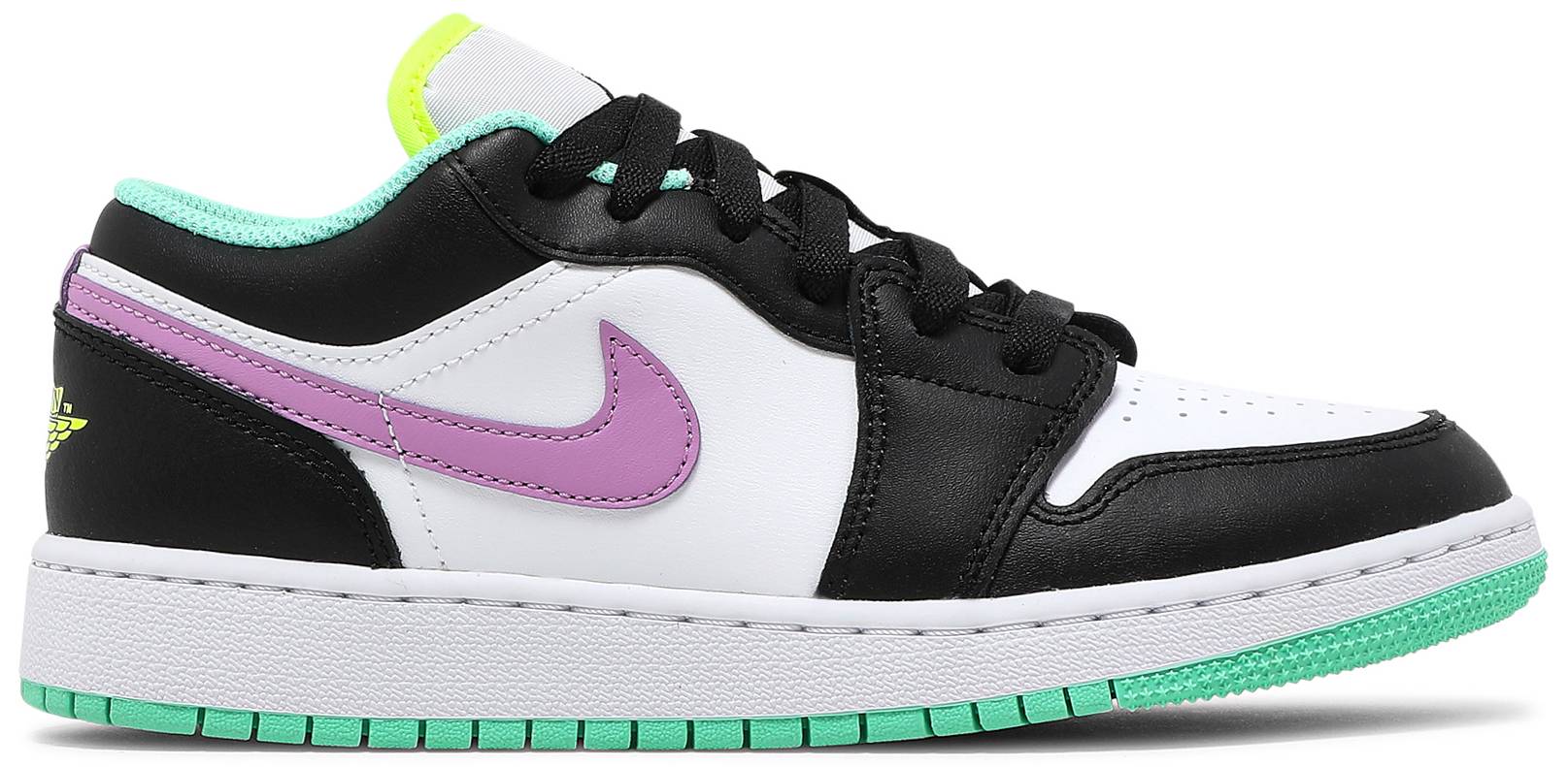 Tenis Air Jordan 1 Low Black White Purple