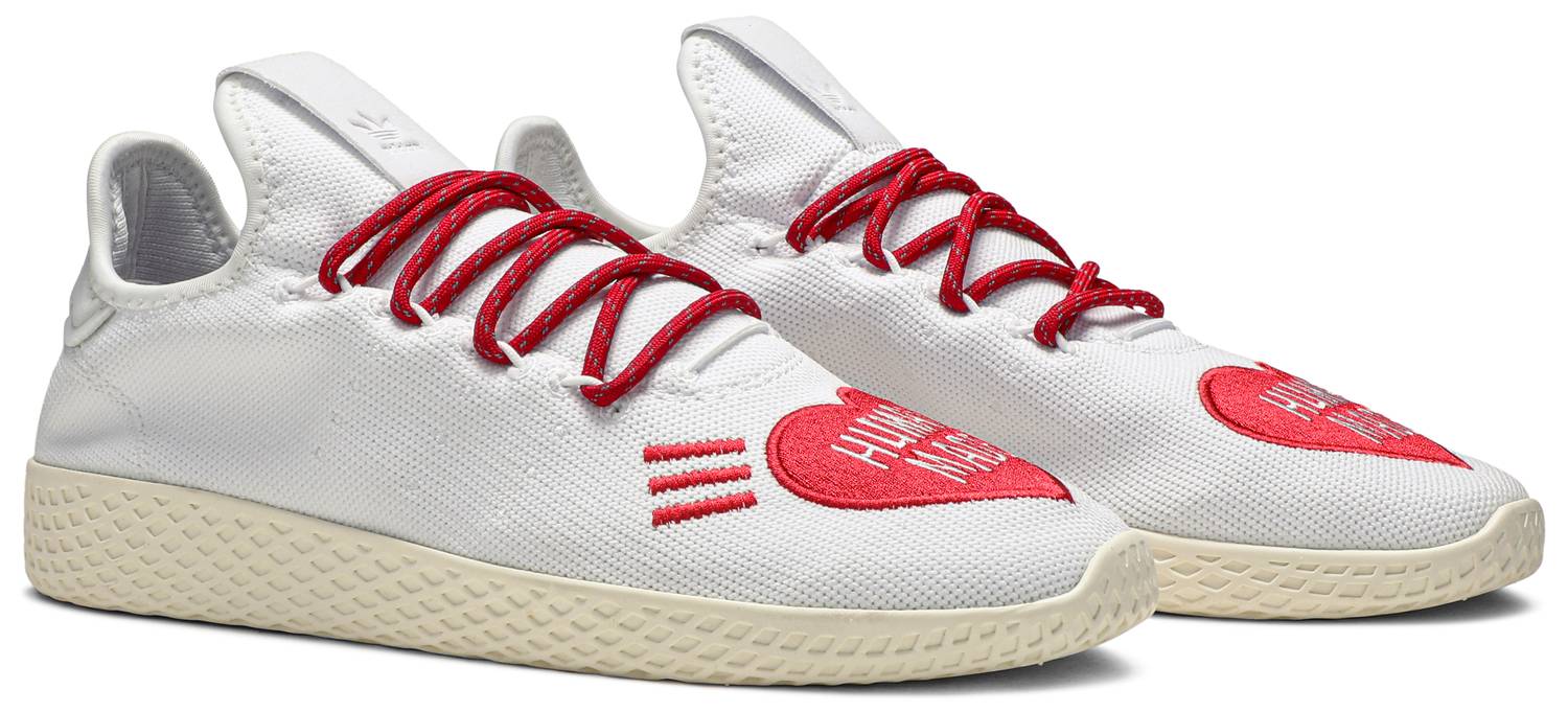 Tenis Adidas Pharrell Tennis Hu Human Made White Red