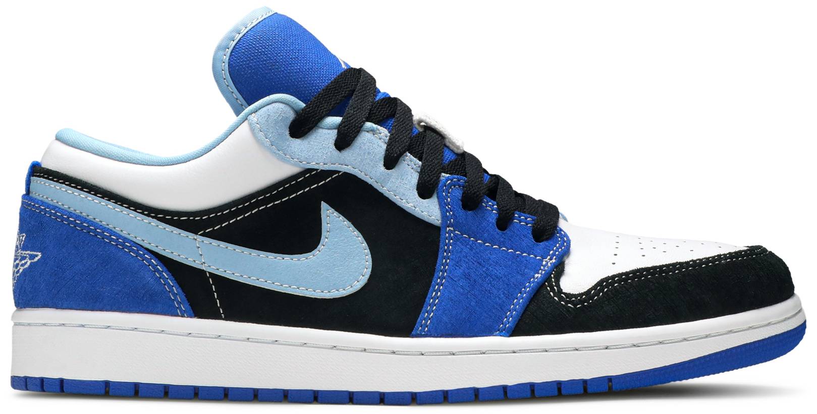 Tenis Air Jordan 1 Low Black Blue White
