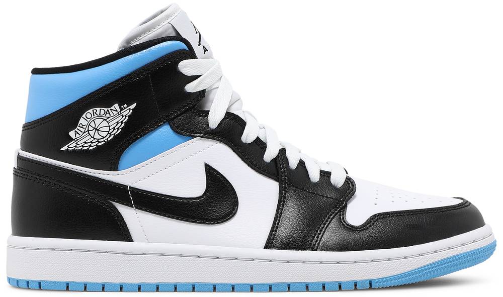 Tenis Air Jordan 1 Mid University Black White