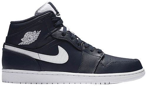 Tenis Air Jordan 1 Mid Obsidian White