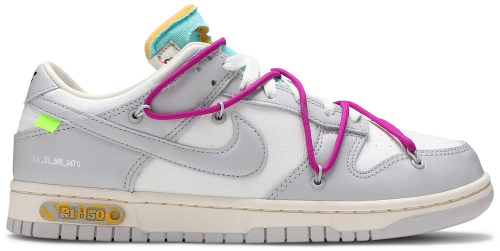 Tenis Nike Dunk Low Off White Lot 21