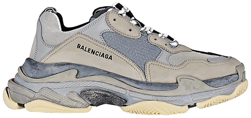 Tenis Balenciaga Triple S Split Black Grey
