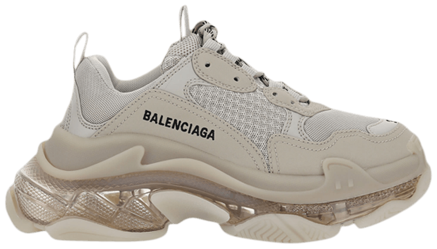 Tenis Balenciaga Triple S Clear Sole Beige