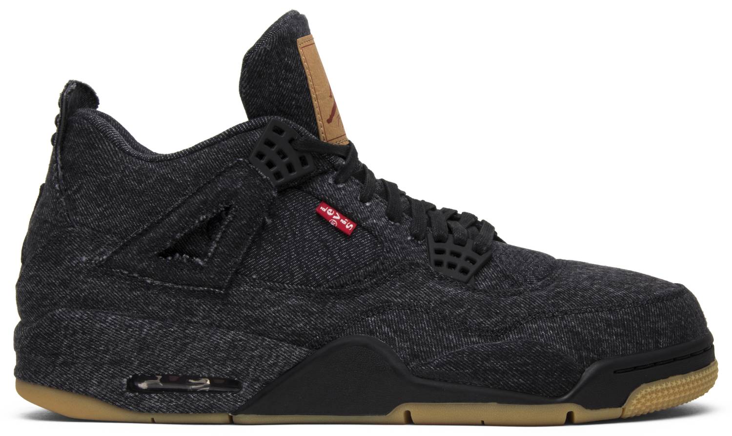 Tenis Jordan 4 Levis Black