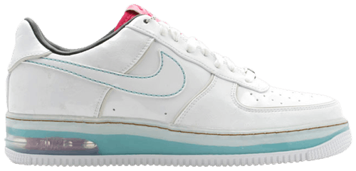 Tenis Nike Air Force 1 Low Supreme Max Air White Cerise Paradise Aqua