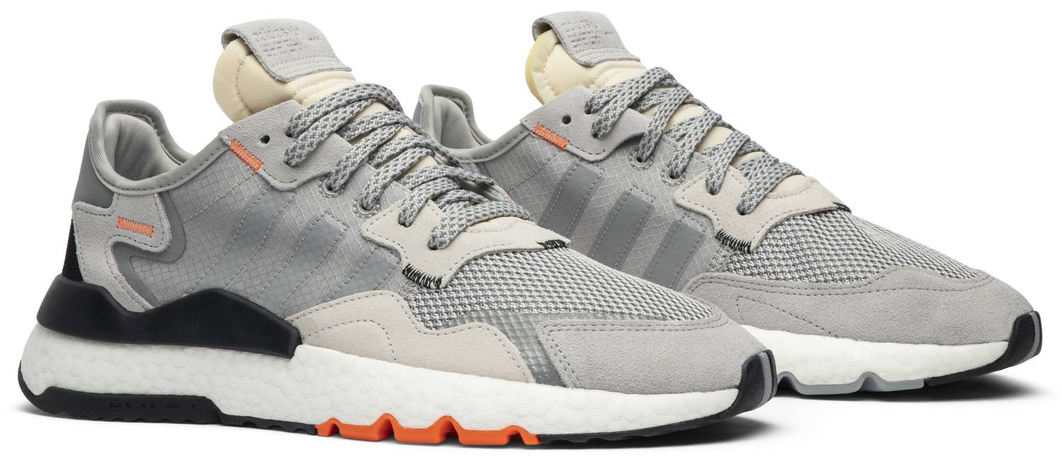 Tenis Adidas Nite Jogger Grey Two Solar Orange