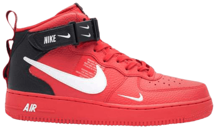 Tenis Nike Air Force 1 Mid Utility University Red