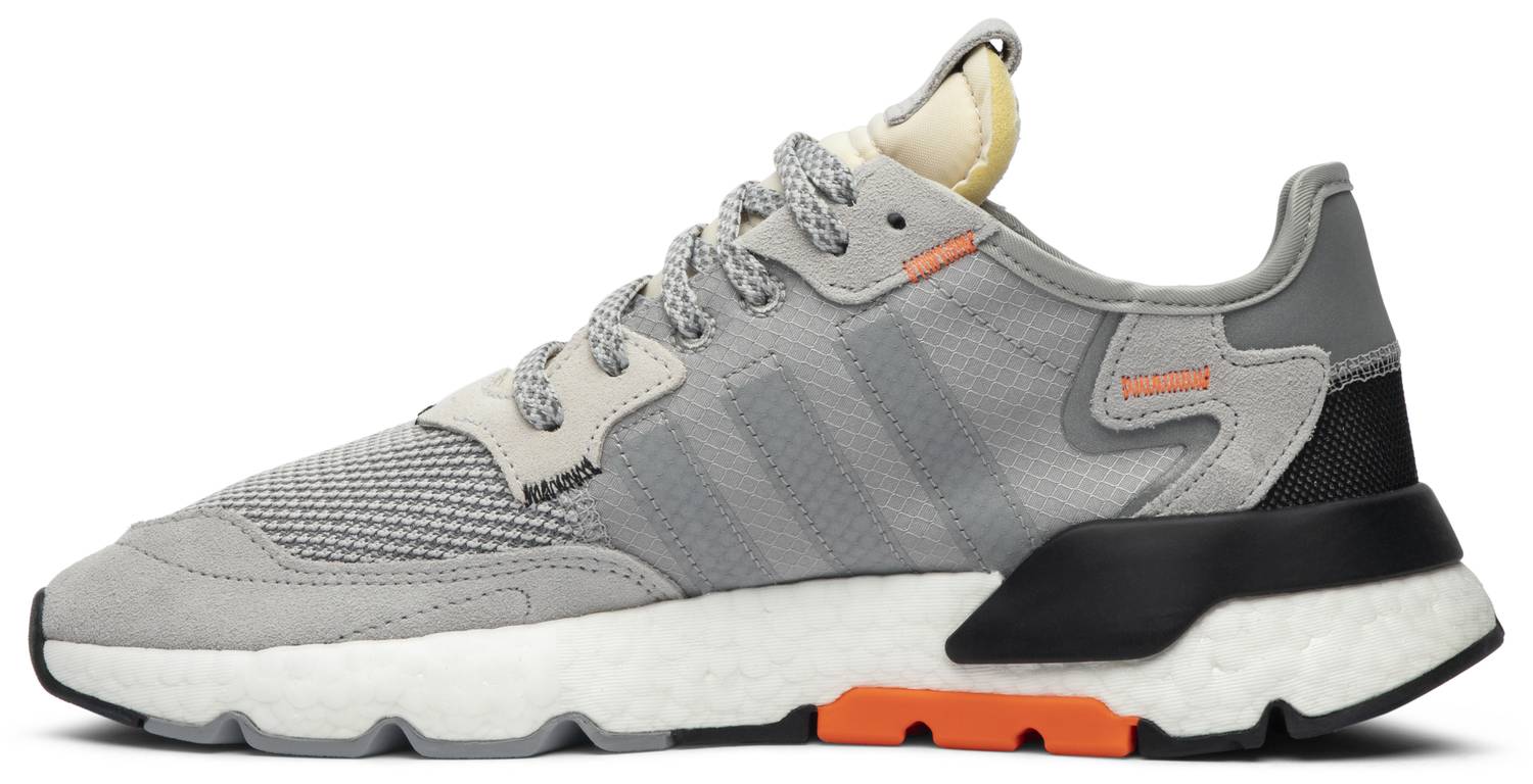 Tenis Adidas Nite Jogger Grey Two Solar Orange